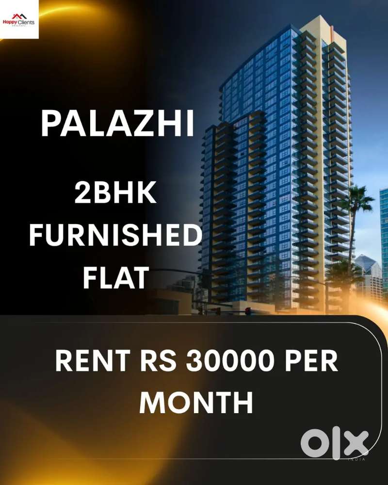 Palazhi 2bhk furnished flat available for rlent