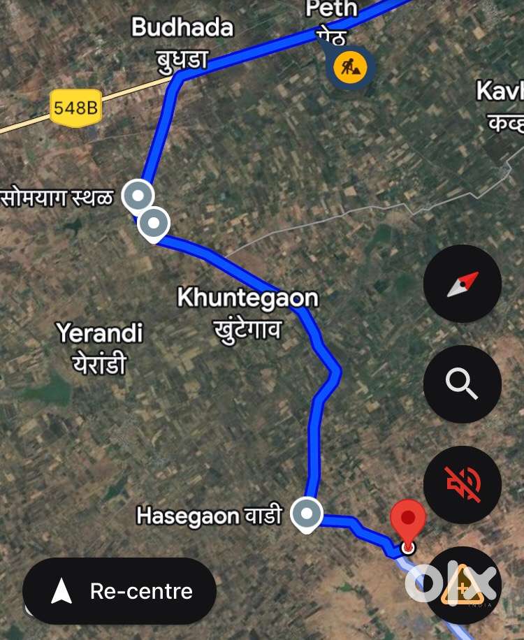 हासेगाव वाडी जवळ डांबरी रोड टच 2 एकर शेती विकणे आहे