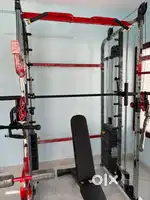 Functional trainer with smith machine