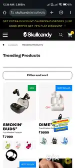 75% discount on Skullcandy audio devices