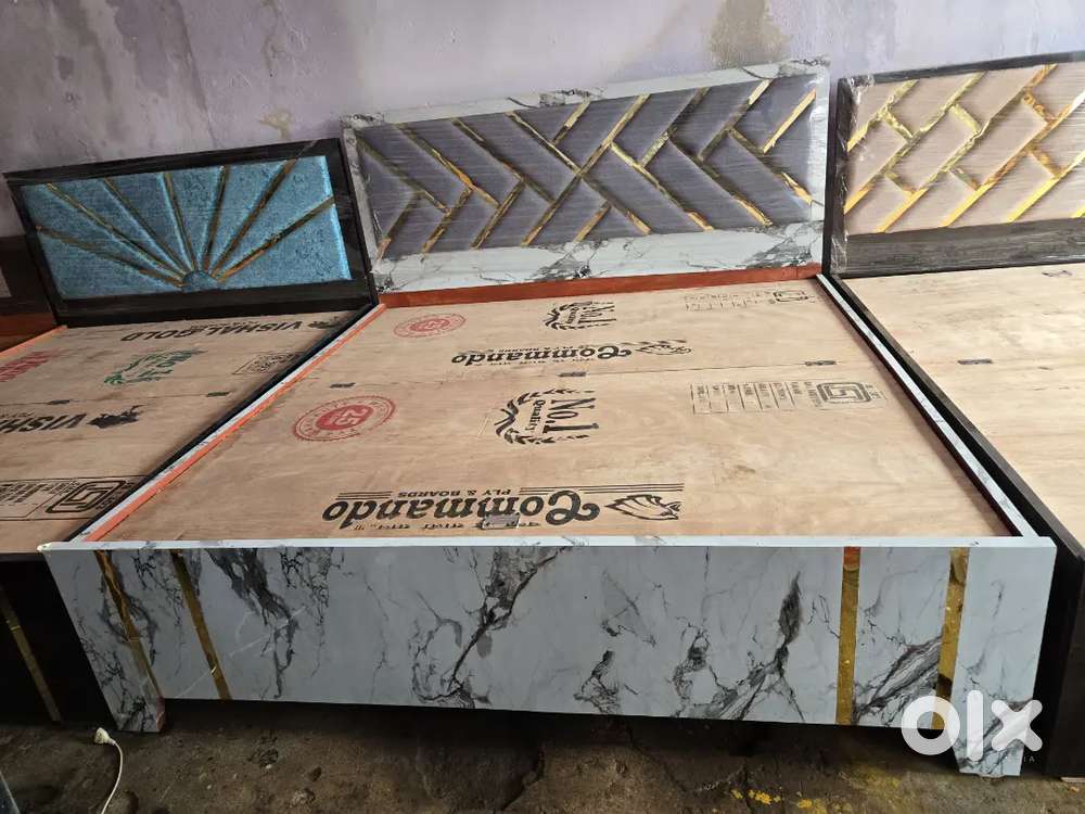 15 years guarantee pure wooden box wala bed