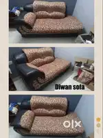 Diwan Sofa, TV Cabinet, Dressing table, Nilkamal chair and Centre tabl