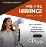 Full time job apply in helper store keeper supervisor
