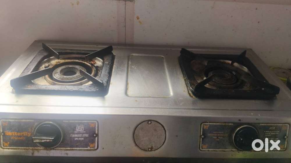 Double burner gass stove