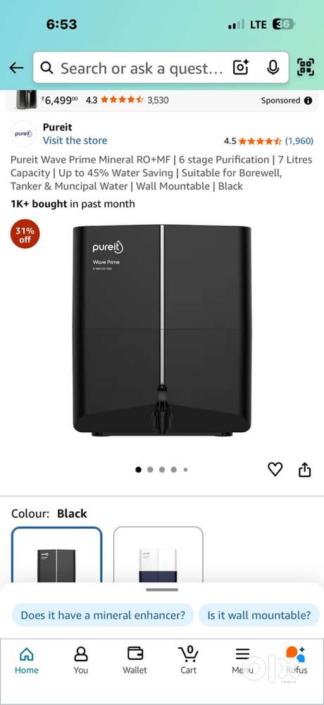 Pure it water filter