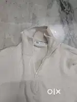 Zara quarter zipper fleece Size M winter cream color, not used