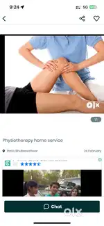 Massage of females joint pain