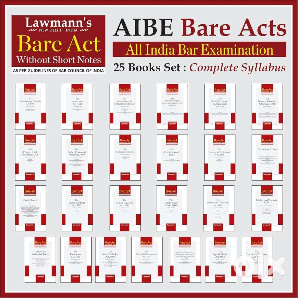 AIBE 20 - All India Bar Exam Bare Acts without Notes