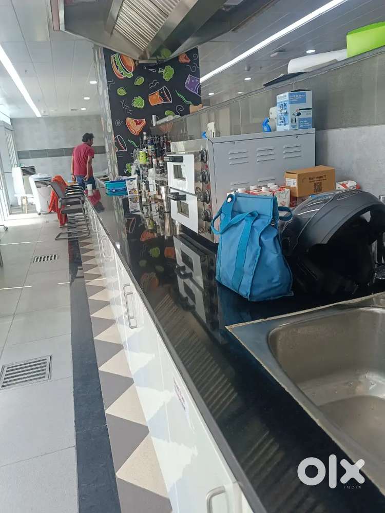 Baristha. Juice counter ...food