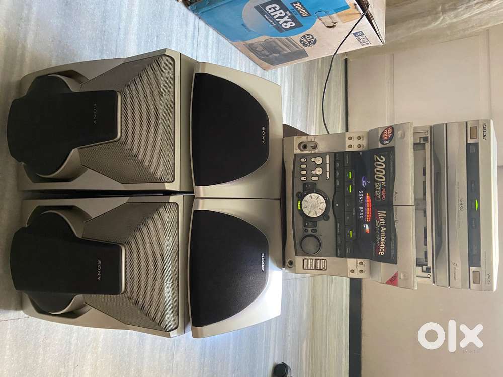 Sony MHC-GRX8 Hi-Fi Music System  4 Speakers Powerful 2000W Output