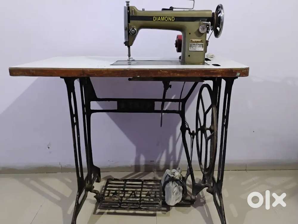 Treadle Sewing Machine with motor and Table