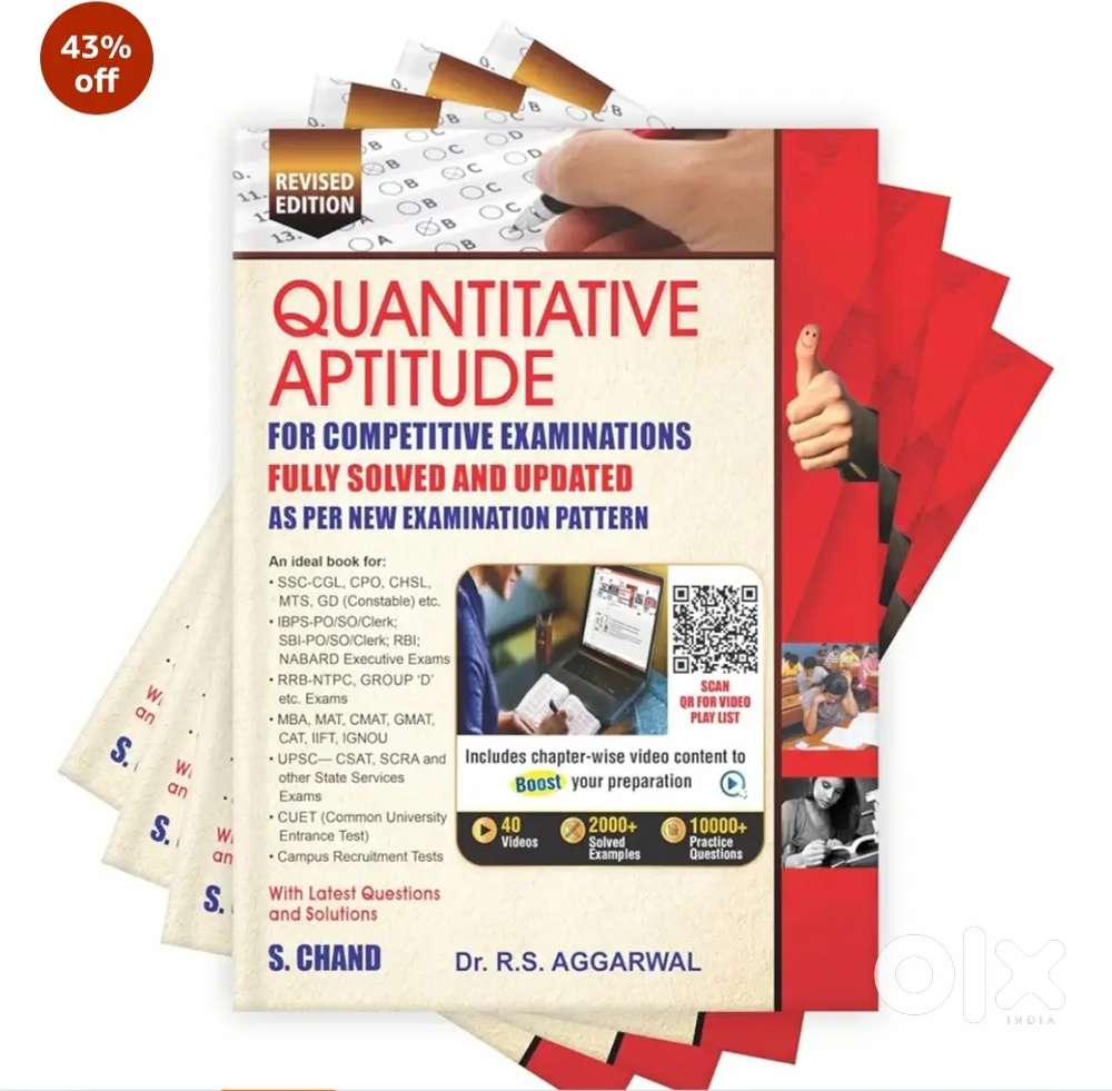 R.s aggarwal quantative aptitude, totally new