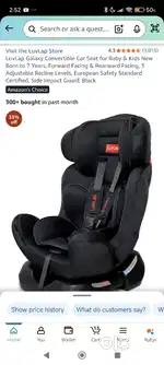 Car seat for kids luvlap