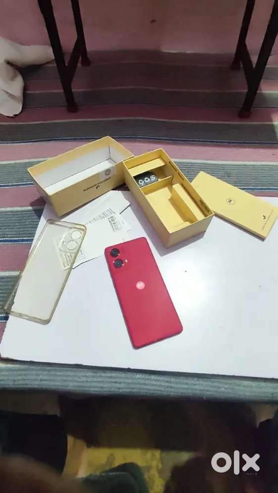 Motorola g85 /10 months old  full working phone touch glass damaged