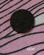 Old half anna british coin and one rarely available 1 paisa both