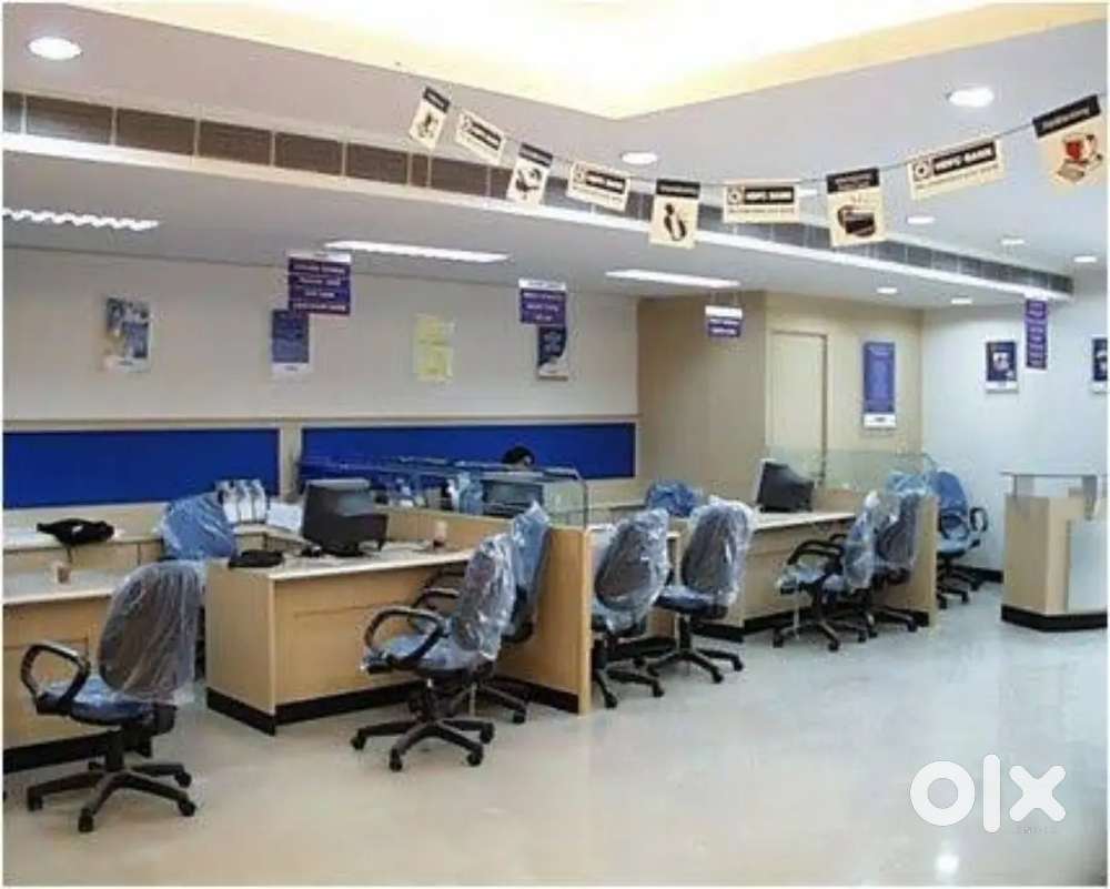 Wanted male/ female staffs for bank office  9.30 to 5 30