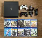Ps4 pro along with box and accessories