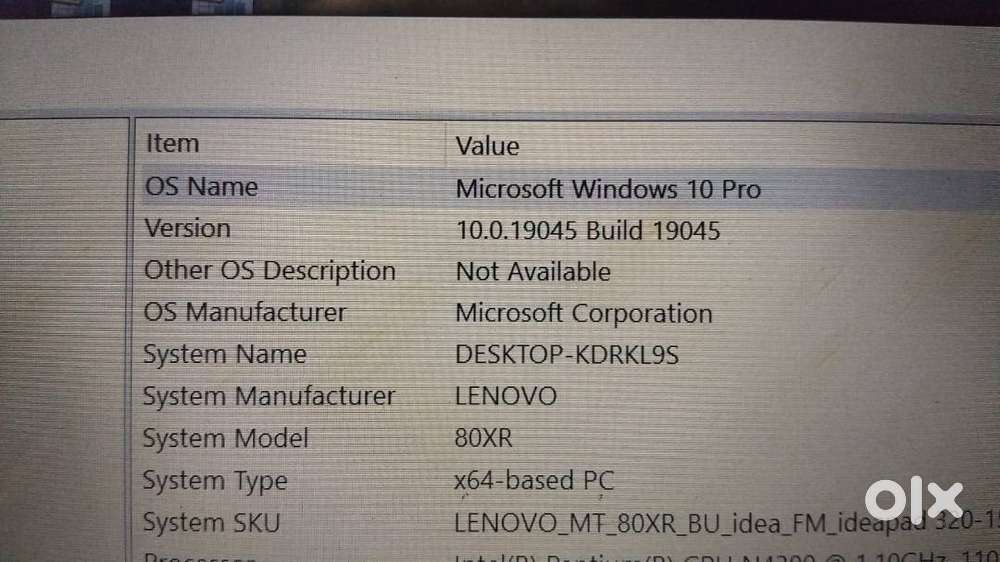 Second Hand Lenovo Laptop