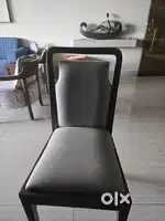 3 wooden dining table chairs