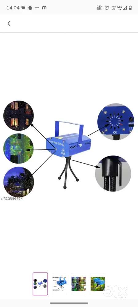 Laser light led projector