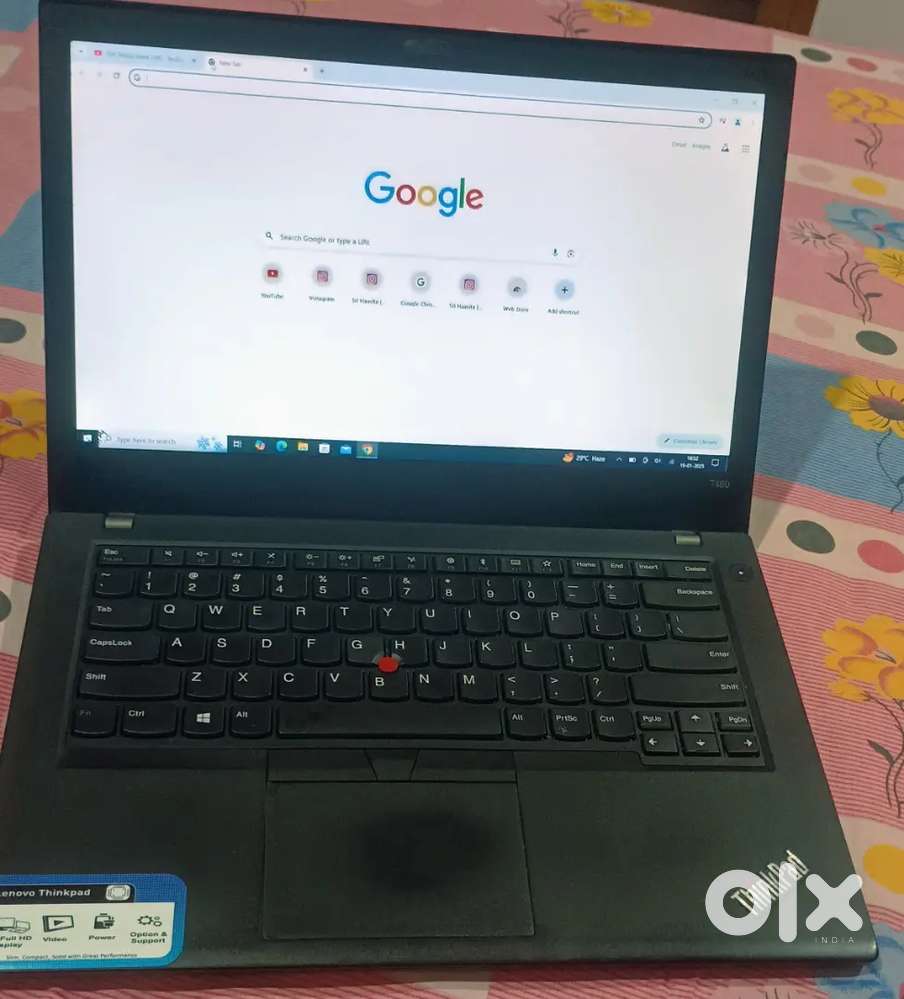 Lenovo ThinkPad T480 Touch i7 8th Gen,8GB and 256 NVME SSD