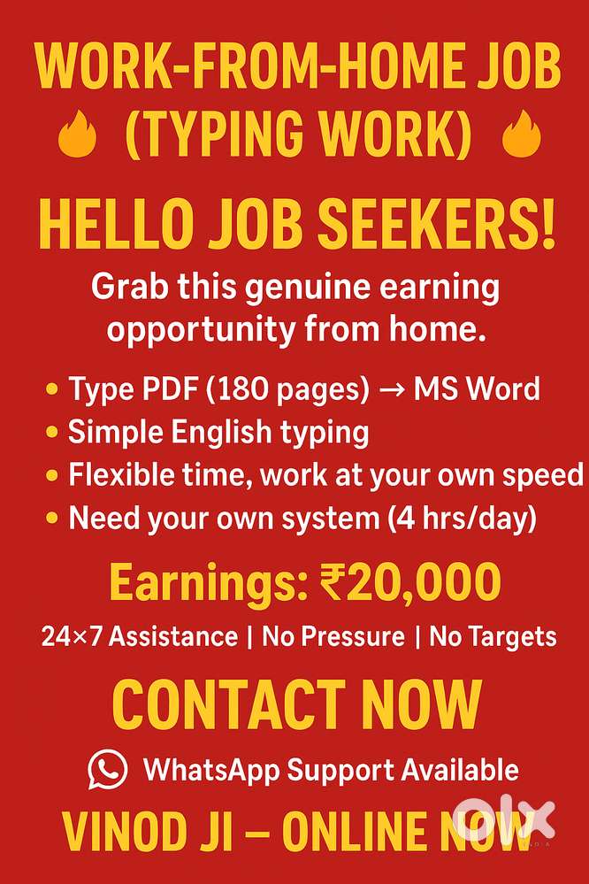 DATA ENTRY OPERATOR  - Work on MS Office, PDF to Word, and complete ta