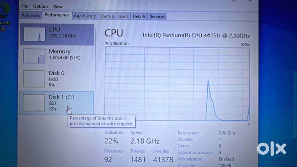 pentium 4gb ram 256 ssd 1 tb hdd