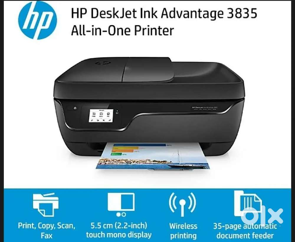 HP DeskJet 3835 All in one Wireless Printer, Scanner, Copy Like newn
