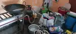 Chaat counter and fridge