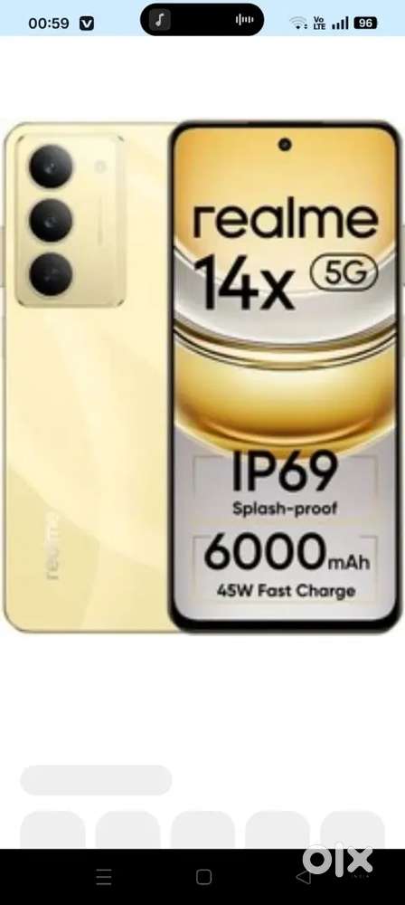 Realme 14x 8gb 128gb sall or exchange. 4msa old