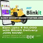 FREE JOINING 100 Delivery boys Blinkit Food Delivery jobs