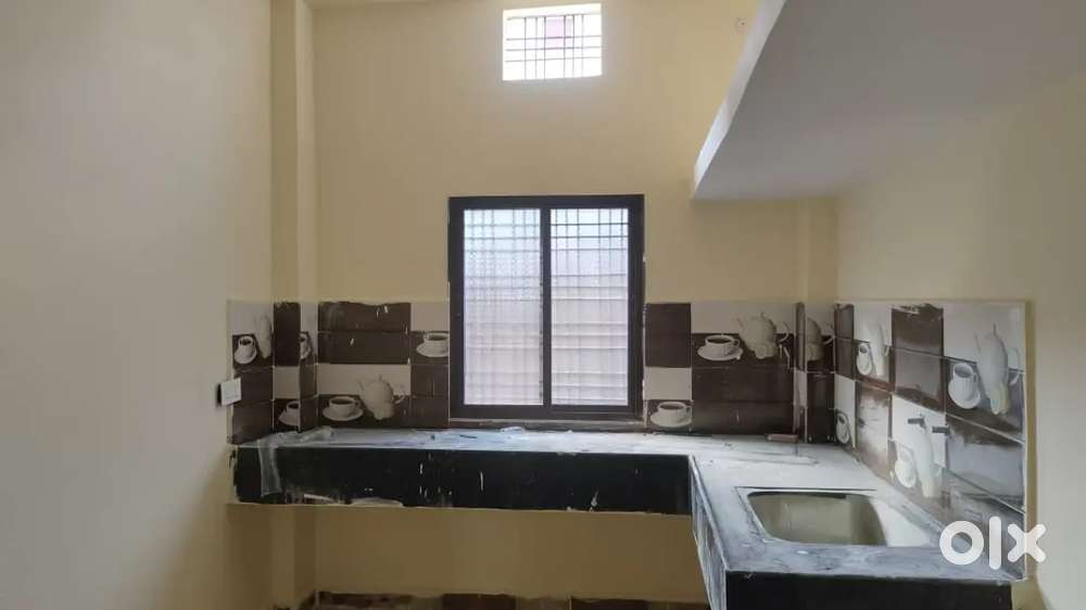 Spacious parking with proper shed and garden area/playground