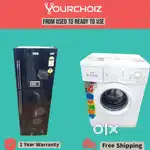 ~Electrolux 260l doubledoor fridge& IFB 5.5kg frontload washingmachine