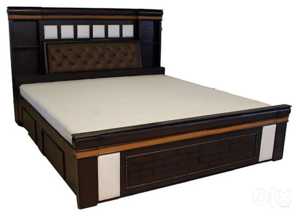 Upto 70% of buy new double bed with box 5990/-