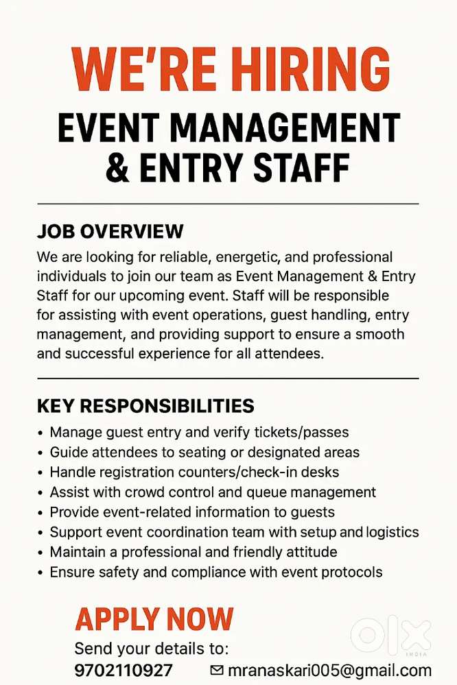 Need a event management team