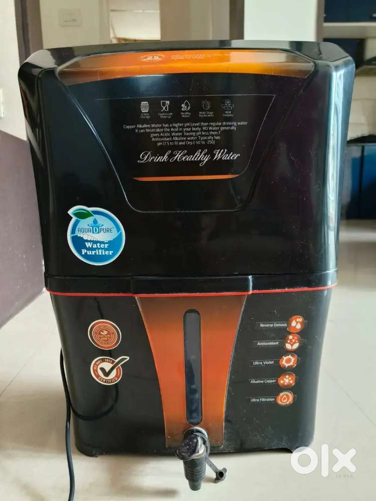 Aqua D Pure water purifier Alkaline Copper RO UV UF 12 LTR