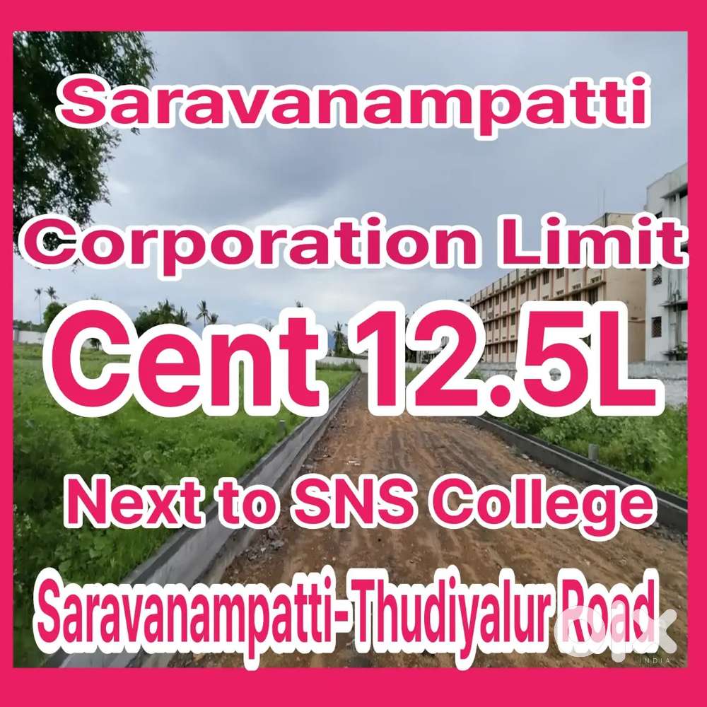 Saravanampatti Corporation Limit Plots at 12.5L Percent