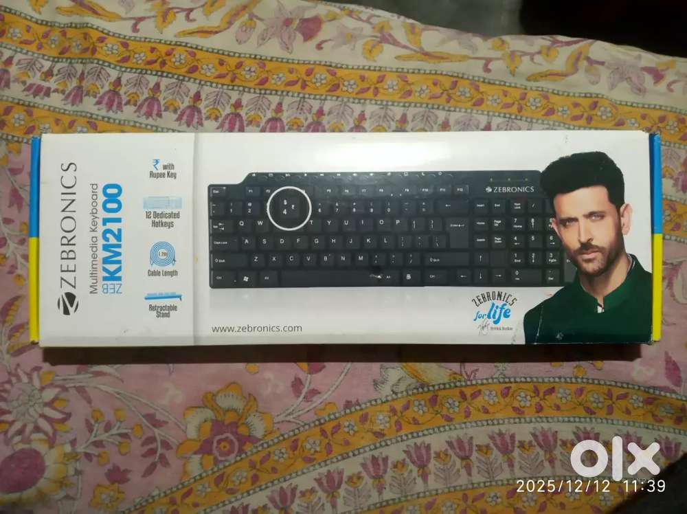 ZEBRONICS ZEB-KM-2100 Wired USB Standard Desktop Keyboard