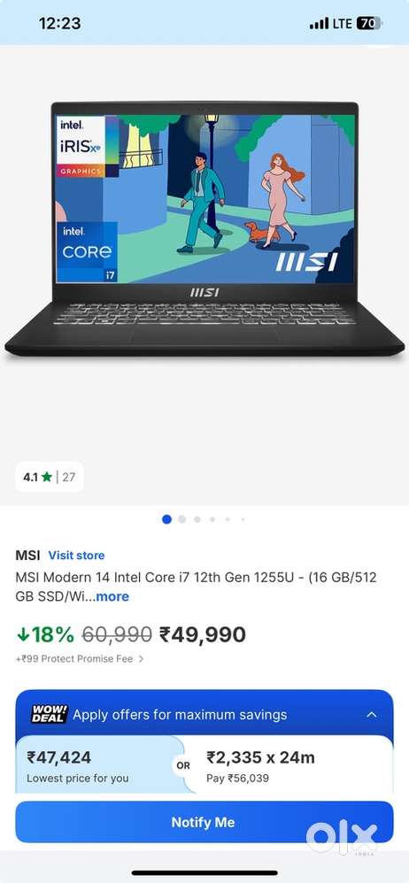 4 Units left Brand New MSI Laptop Sealed Pack Never Used