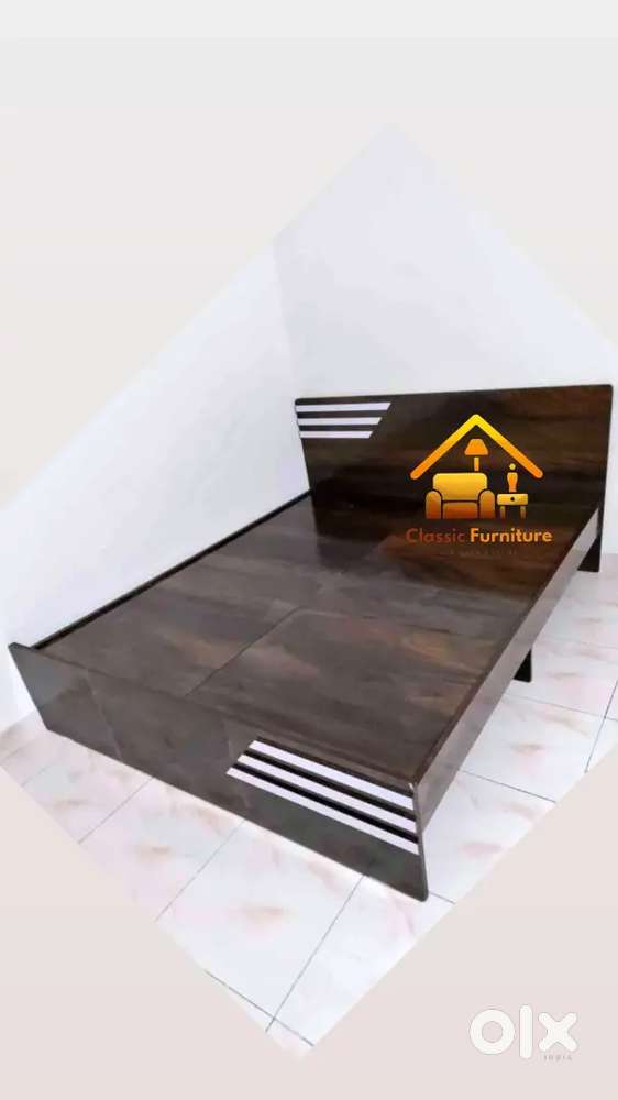 Non storage wooden bed factory price