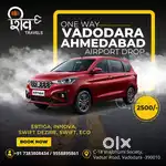 Taxi services outstation station. One way pickup drop