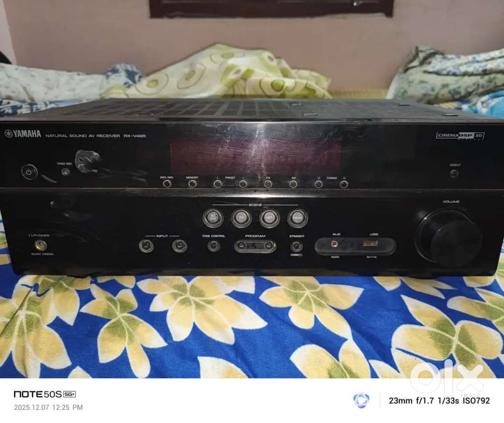 Yamaha RX v485 amplifier
