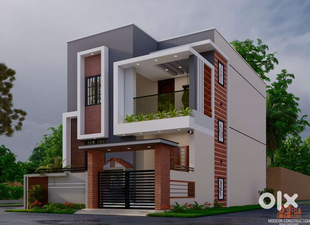 883sqft land 650sqft build up 2bhk customised