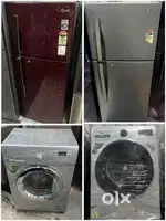 FRONT LOAD Washing Machine & Double door Fridge in best condition