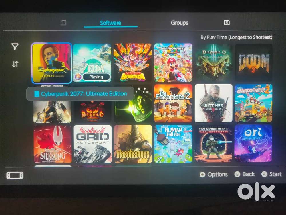 Nintendo switch 2 with titles