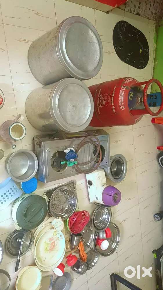 8500 RS Kitchen HP cylinder chulha do bade aate ke dabbe fiber