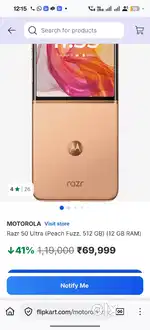 3 Months Motorola Razr 50 Ultra with 1 year extended warranty 512GB