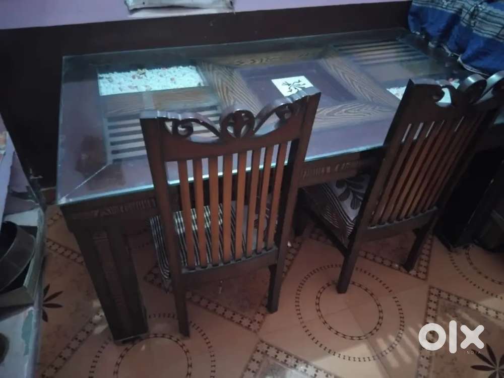 Dining table with chair