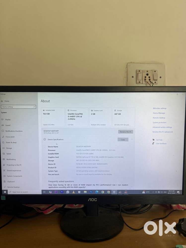 Hp Video esiting pc with lcd screen