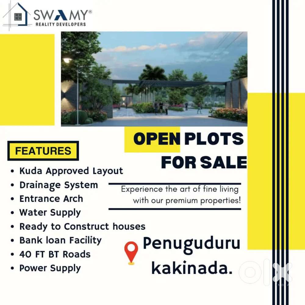 KUDA layout Open Plots for Sale Penuguduru. Kakinada
